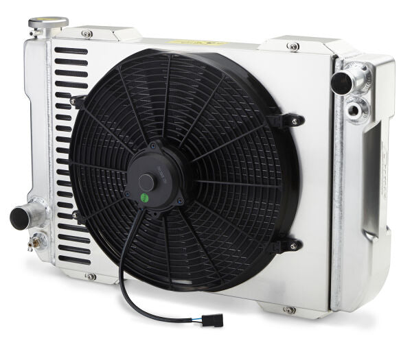 123 Series Radiator System Universal Ford 23 Inch Core Shroud and Fan Manual Transmission Proform Radiator ProForm