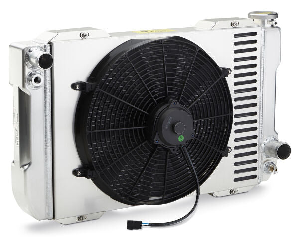 123 Series Radiator System Universal GM 23 Inch Core Shroud and Fan Manual Transmission Proform Radiator ProForm