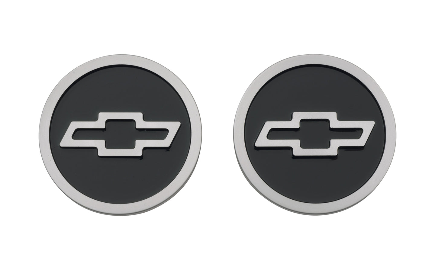 Freeze Plug Inserts Black with Raised Bowtie Emblem For SB Chevy Engine Pair Chevrolet Performance Parts Engine Expansion Plug Insert ProForm