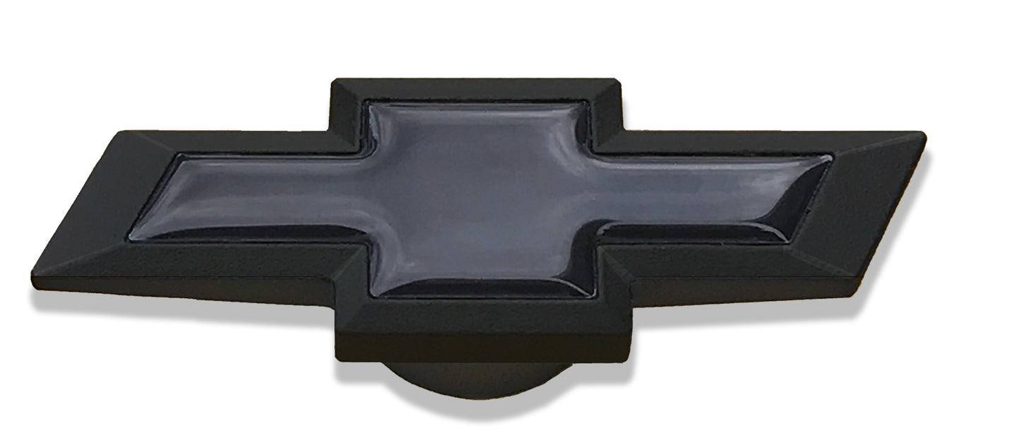 Air Cleaner Center Nut Bowtie Large XL Chevy Bowtie Black Crinkle/Black Chevrolet Performance Parts Air Cleaner Mounting Nut ProForm