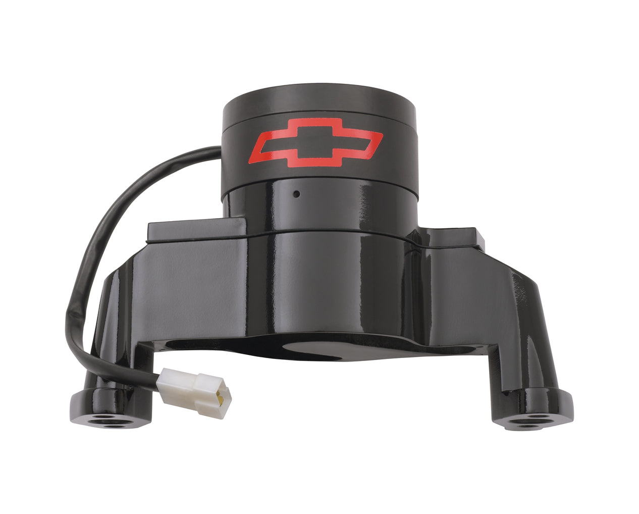 Electric Engine Water Pump Aluminum Black with Bowtie Logo Fits SB Chevy Chevrolet Performance Parts Engine Water Pump ProForm