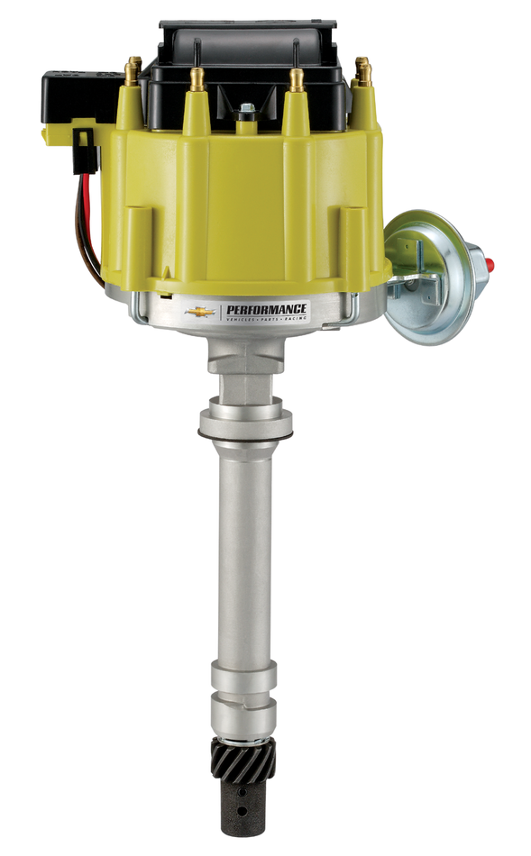 HEI Distributor 50,000 Volt Built-In Coil Yellow Cap Chevy V8 Crate Engines Chevrolet Performance Parts Distributor ProForm