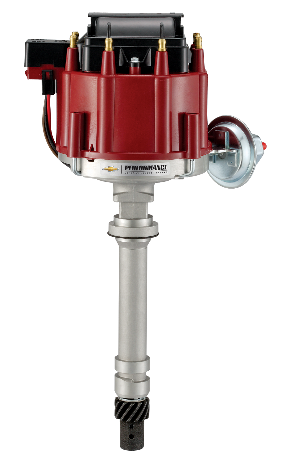 HEI Distributor 50,000 Volt Built-In Coil Red Cap Fits Chevy V8 Crate Engines Chevrolet Performance Parts Distributor ProForm
