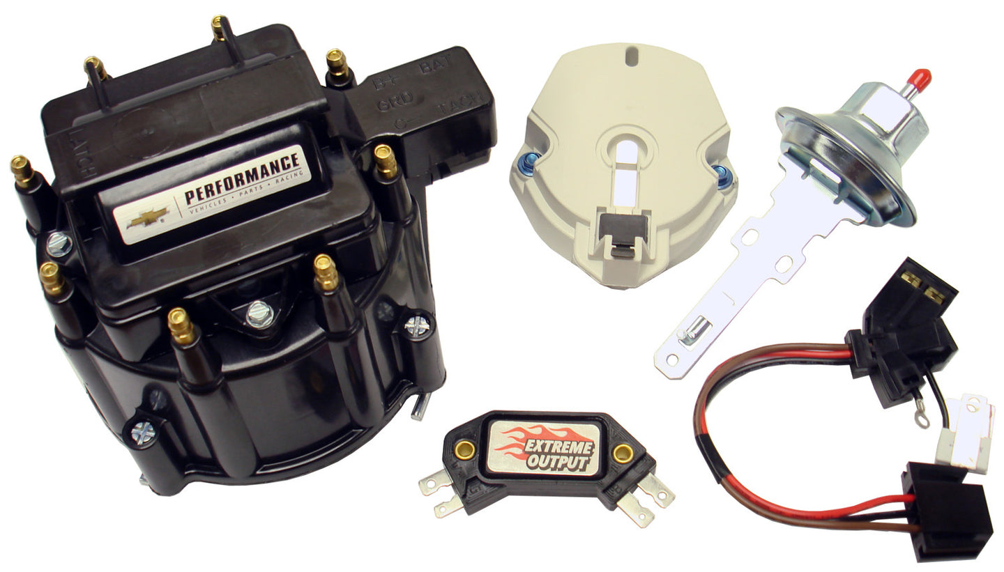Engine Distributor Tune-Up Kit Fits GM HEI V8 Dist w/Internal Coil Black Cap Chevrolet Performance Parts Ignition Tune-Up Kit ProForm