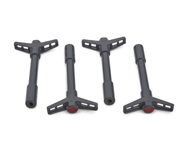 Engine Valve Cover Wing Nuts Shark Gray Bowtie Logo 1/4-20 Thread 4 Pack Proform Engine Valve Cover Nut ProForm