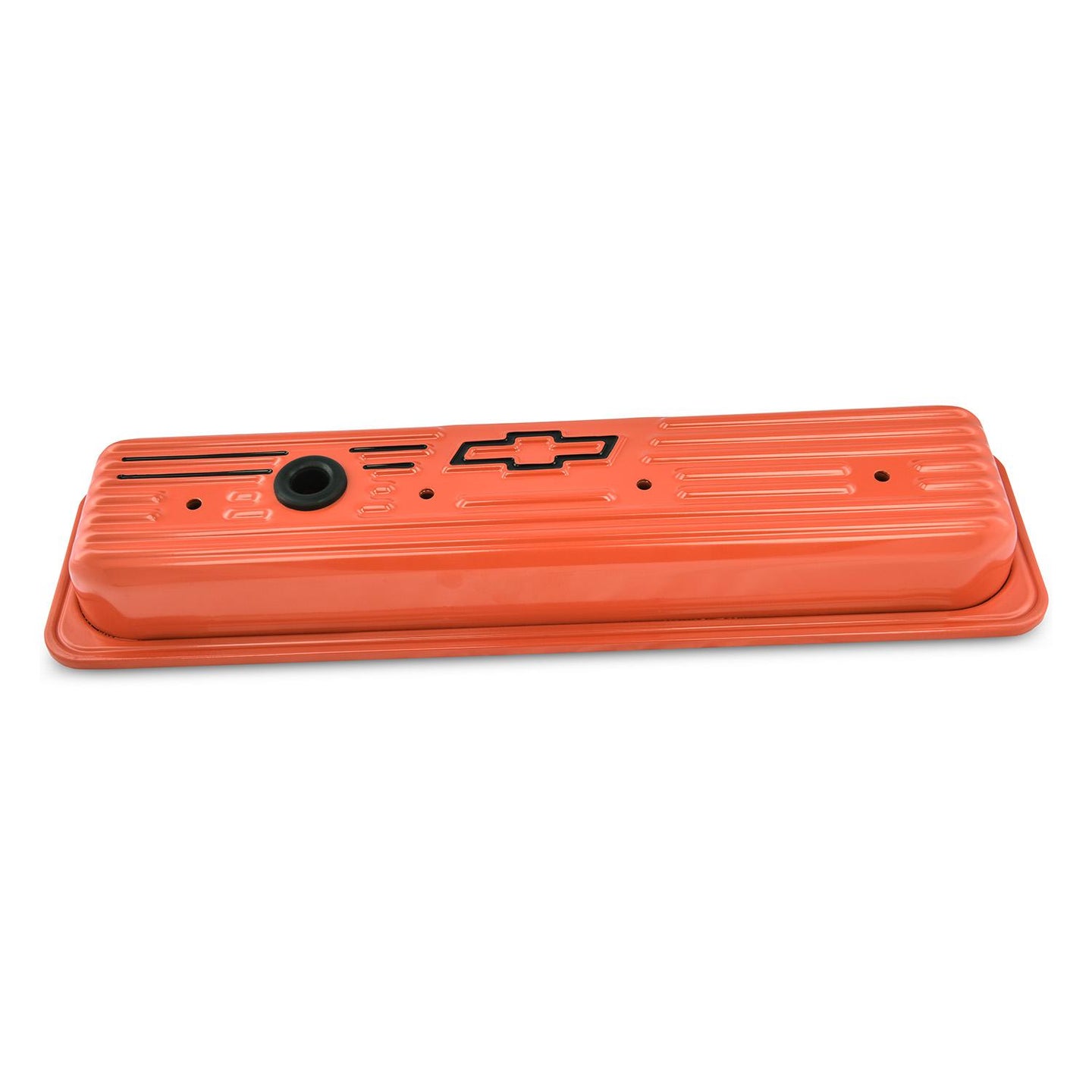 Chevrolet Valve Covers Ribbed Bowtie Design Chevy Orange Chevy Small Block V8 Engines 1987 to Pre LS Proform Engine Valve Cover ProForm