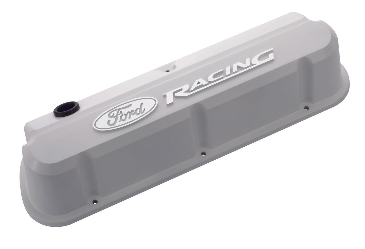 Valve Covers Slant Edge Tall Die Cast White with Raised Ford Logo SB Ford Raised Ford Racing Logo Ford Racing Engine Valve Cover ProForm