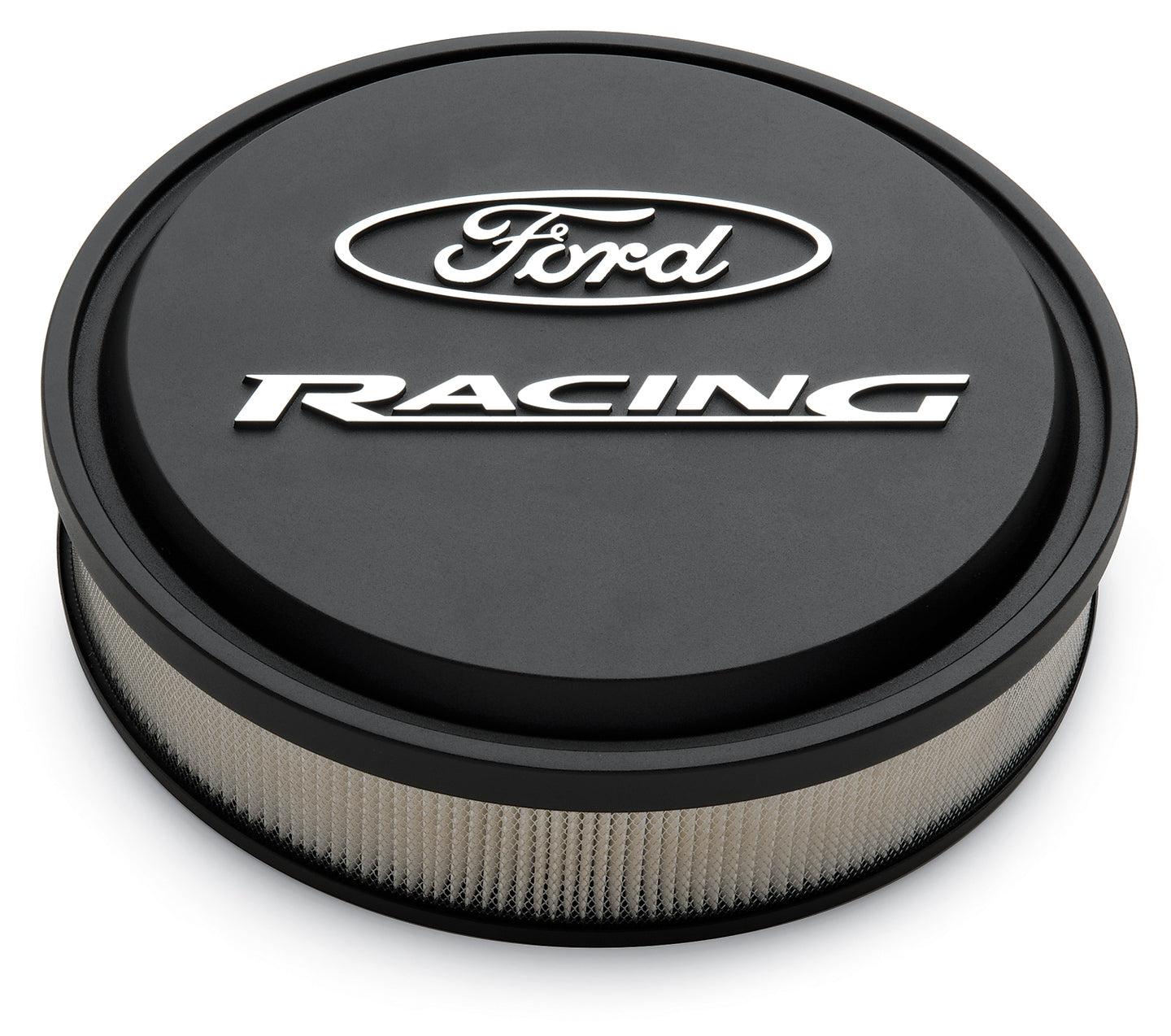 Slant-Edge Alunimum Air Cleaner Kit Black Crinkle Raised/Milled Emblems 13 Inch Ford Racing Air Cleaner Assembly ProForm