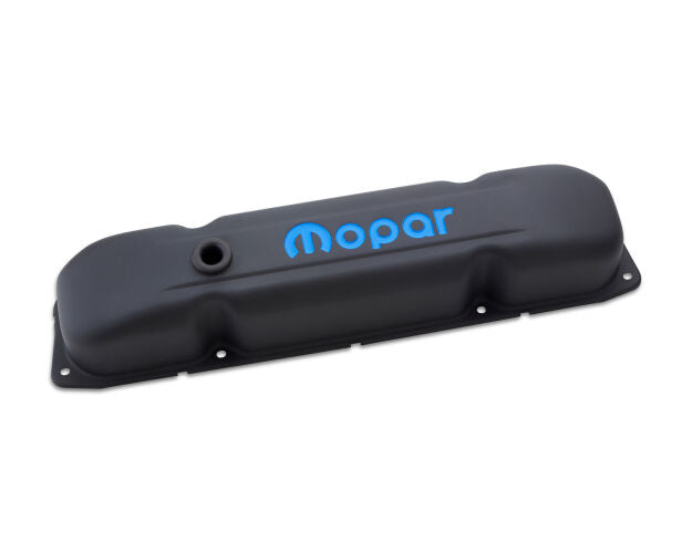 Engine Valve Covers Steel Black Crinkle Mopar Emblem B/RB/Big Block Engines Proform Engine Valve Cover ProForm