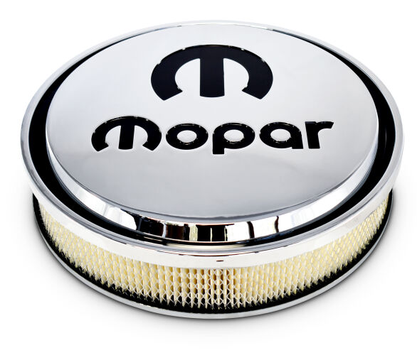 Air Cleaner Kit 14 Inch Diameter Aluminum Chrome Recessed Black MOPAR Emblem Proform Air Cleaner Adapter Kit ProForm