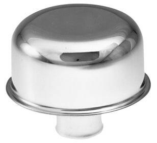 Engine Valve Cover Breather 3 Inch Diameter No Logo Push-In Style 1.22 Hole Chrome Proform Engine Crankcase Breather Cap ProForm