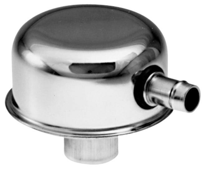 Engine Valve Cover Breather 3 Inch Diameter No Logo Push-In Style w/PCV Tube Chrome Proform Engine Crankcase Breather Cap ProForm