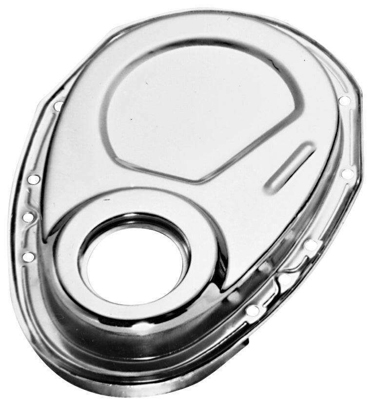 Timing Chain Cover Chrome Steel Fit SB Chevy 69-91 Crankshaft Seal Included Proform Engine Timing Cover ProForm