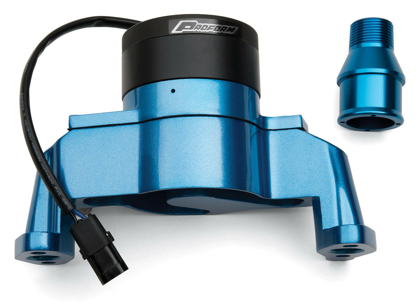 Electric Engine Water Pump Aluminum Blue Powder Coat Fits SB Chevy Engines Proform Engine Water Pump ProForm