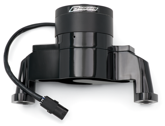 Electric Engine Water Pump Aluminum Black Powder Coat Fits SB Chevy Engines Proform Engine Water Pump ProForm