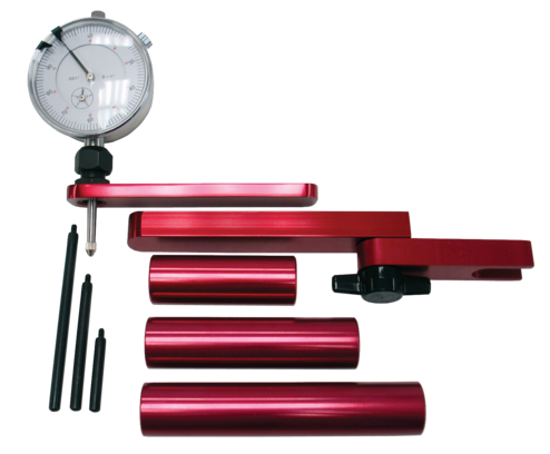 Pinion Depth Setting Tool Universal Dial Indicator 0-1.000 Inch Range Reads in 0.001 Increment Billet Aluminum Red Anodized Proform Differential Pinion Setting Tool ProForm