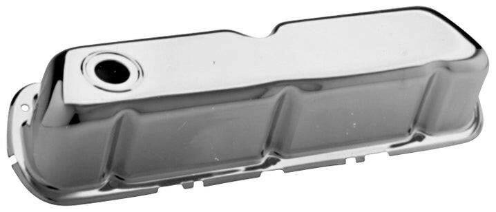 Engine Valve Covers Stamped Steel Std Height Chrome w/Baffles Fits SB Ford No Logos Proform Engine Valve Cover ProForm