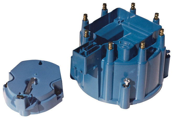 Engine Distributor Cap and Rotor Kit Fits GM HEI Dist w/Internal Coil Blue Proform Cap/Rotor ProForm