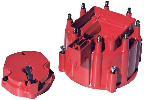 Engine Distributor Cap and Rotor Kit Fits GM HEI Dist w/Internal Coil Red Proform Cap/Rotor ProForm