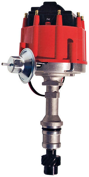 HEI Distributor 50,000 Volt Built-In Coil Red Cap Fits Oldsmobile V8 Engines Proform Distributor ProForm