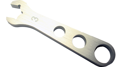 Aluminum AN Hex Wrench 3AN .50 Inch Fittings Clear Anodized Aluminum Proform Line Fitting Wrench Set ProForm