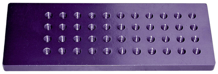 Carburetor Jet Plate Billet Aluminum Plate Holds 22 Pair of Jets Purple Anodized Proform Parts Bag ProForm