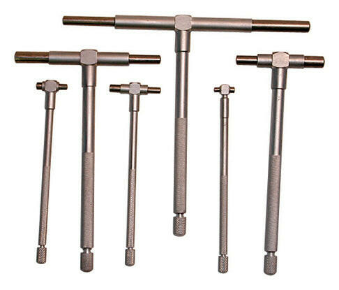 Telescoping Gauge Set Six Piece Set 5/16-6 Inch Diameter Range Steel Set of 6 Pieces Proform Telescoping Gauge Tool ProForm
