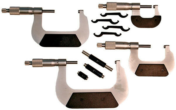 Micrometer Measures 0 to 4 Inch Range in .0001 Increments Steel Plastic Carrying Case Included Proform Multi Purpose Micrometer ProForm