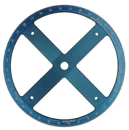 Camshaft Degree Wheel Pro 16 Inch Diameter Blue Anodized White Numbers Billet Aluminum Proform Engine Camshaft Degree Wheel ProForm