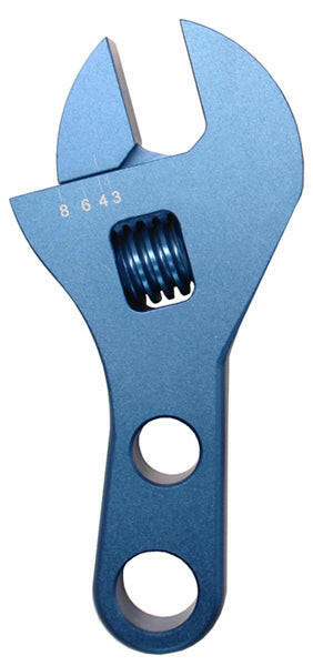 Adjustable AN Fitting Wrench Compact Stubby Design 3AN-8AN Blue Anodized Billet Aluminum Proform Line Fitting Wrench Set ProForm