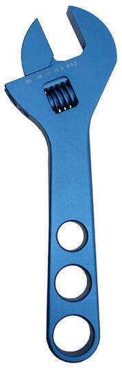 Adjustable AN Fitting Wrench This Wrench Fits AN Fitting Sizes 10AN-20AN Blue Anodized Billet Aluminum Proform Line Fitting Wrench Set ProForm