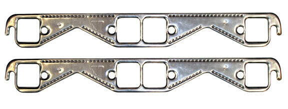 Engine Header Gasket Set Small Block Chevy Square Port Aluminum MaterialPair Proform Exhaust Header Gasket ProForm