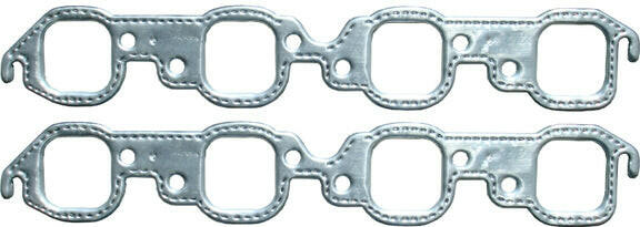 Engine Header Gasket Set Big Block Chevy Square Port Aluminum Material Pair Proform Exhaust Header Gasket ProForm