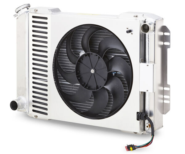 Slim-Fit Radiator System Mopar 1970-74 E-Body, 60-88 A/B-Body Manual Transmission Proform Radiator ProForm