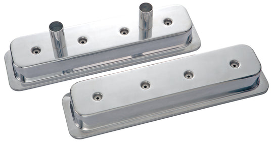 Engine Valve Covers Circle Track-Center Bolt Die Cast w/Tubes SB Chevy Chevrolet Performance Parts Engine Valve Cover ProForm