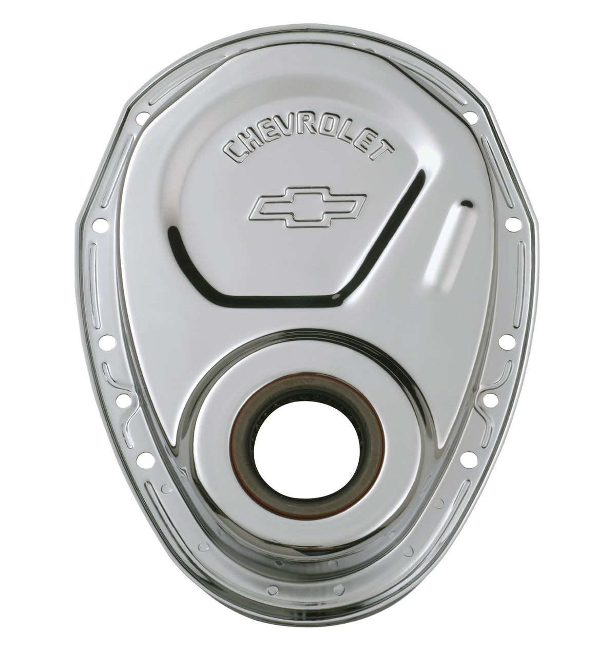 Chevrolet Performance 141-215 Small Block Chrome Steel Timing Cover Engine Timing Cover ProForm