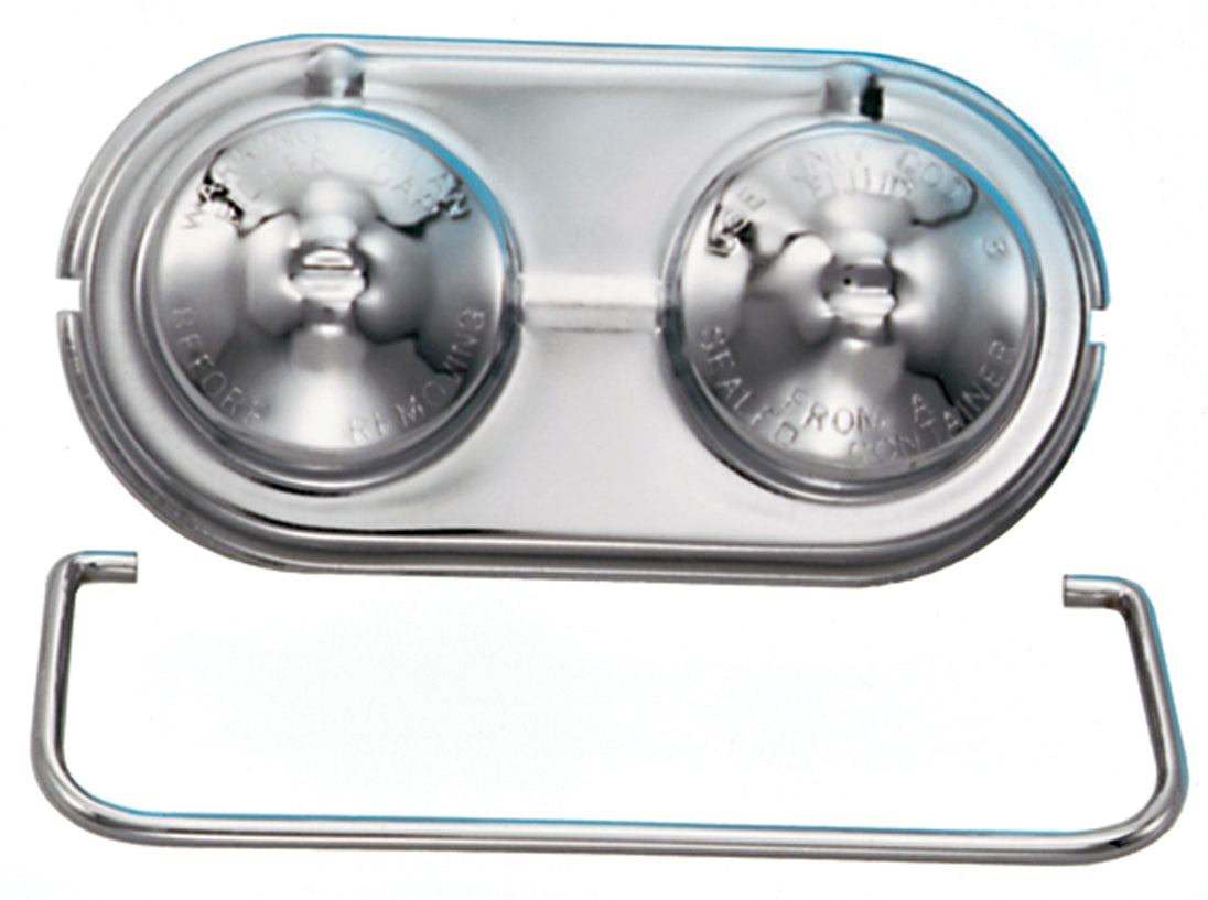 Master Cylinder Cover Single Bail Style For Power or Manual Brakes 3 X 5-5/8 Chevrolet Performance Parts Brake Master Cylinder Cap ProForm