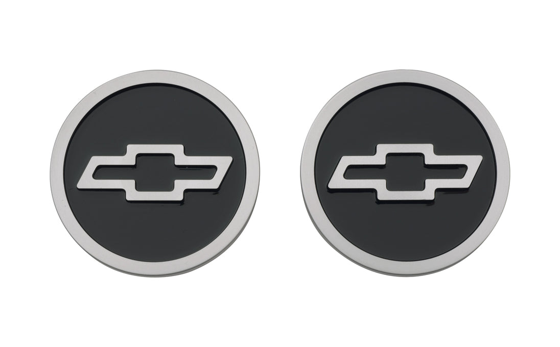 Freeze Plug Inserts Black with Raised Bowtie Emblem For SB Chevy Engine Pair Chevrolet Performance Parts Engine Expansion Plug Insert ProForm
