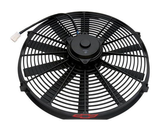 Electric Radiator Fan High Performance Model w/Bowtie Logo 16 Inch 2100CFM Chevrolet Performance Parts Engine Cooling Fan ProForm   