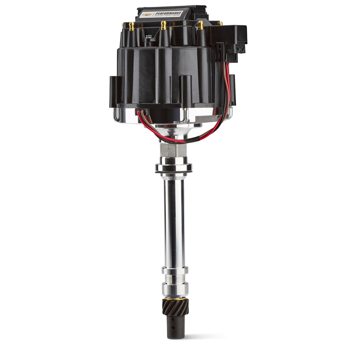 ProForm 141-686 Chevy HEI Distributor w/ Melonized Gear; Black Cap