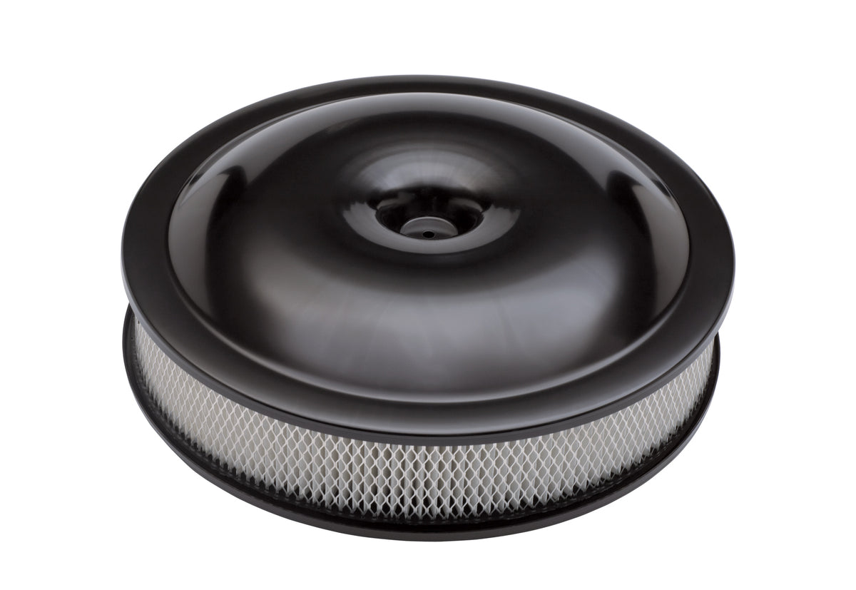 Engine Air Cleaner Kit Super-Light Series 14 Inch Aluminium Black No Logo Chevrolet Performance Parts ProForm Air Cleaner Assembly ProForm
