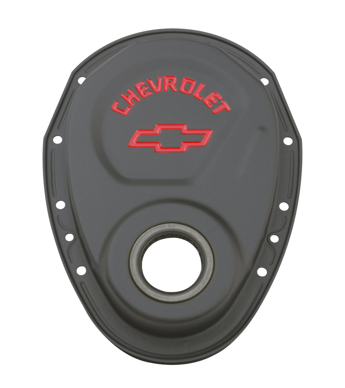 Chevrolet Performance 141-753 Small Block Black Crinkle Steel Timing Cover Engine Timing Cover ProForm