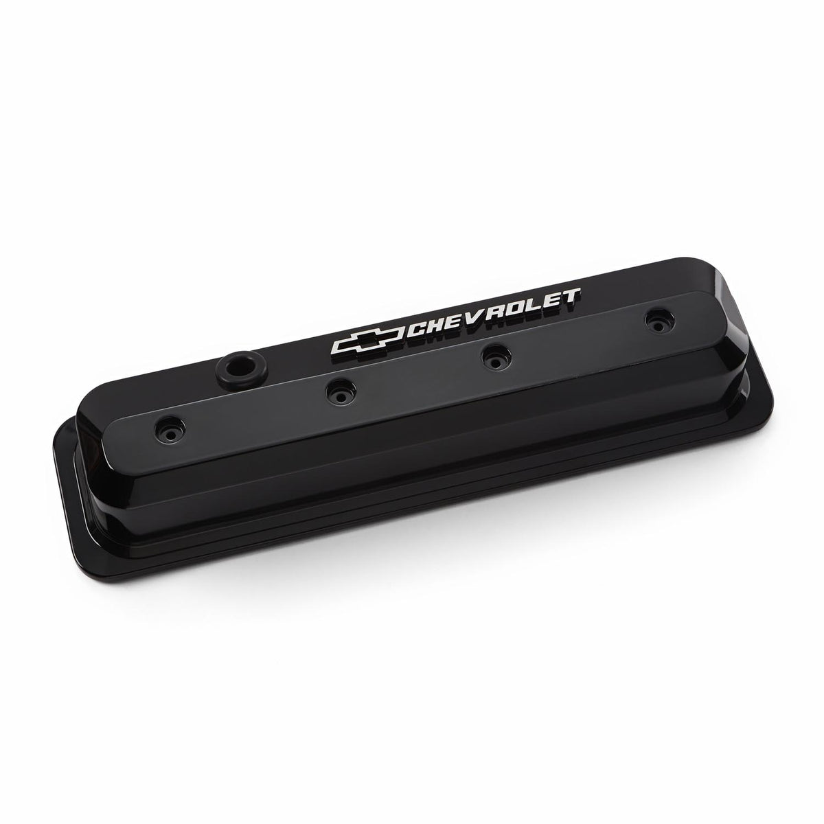 ProForm 141-847 Slant-Edge Valve Cover Liquid Black; Milled Logo
