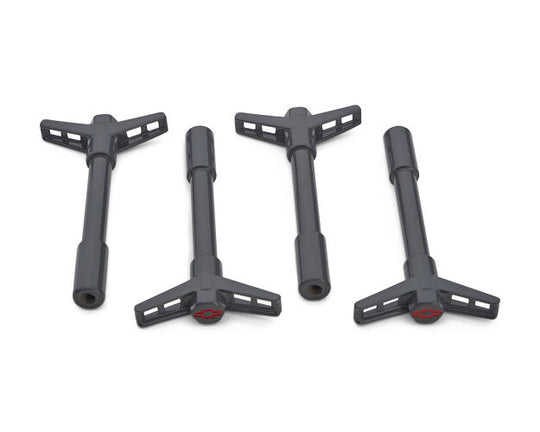 Engine Valve Cover Wing Nuts Shark Gray Bowtie Logo 1/4-20 Thread 4 Pack Proform Engine Valve Cover Nut ProForm