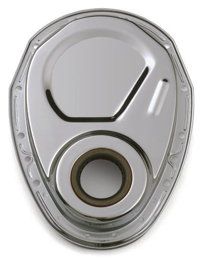 Chevrolet Performance 141-963 Small Block Plain Chrome Timing Cover Engine Timing Cover ProForm