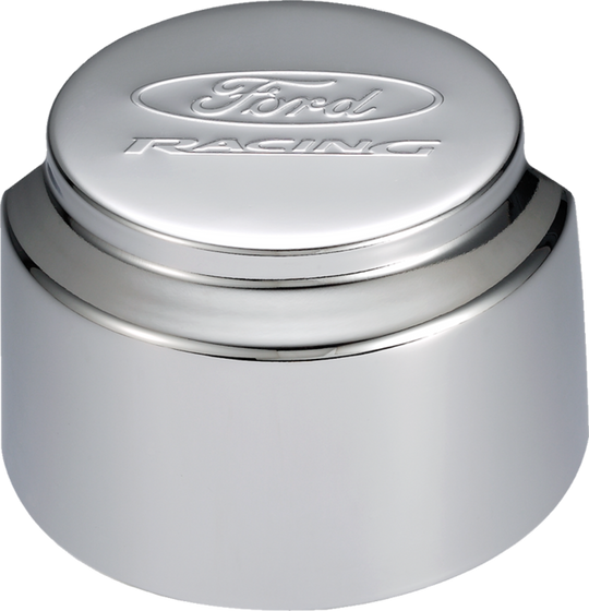 Engine Valve Cover Breather 3 Inch Diameter Ford Logo Push-In Style w/Hood Chrome Ford Racing Engine Crankcase Breather Cap ProForm