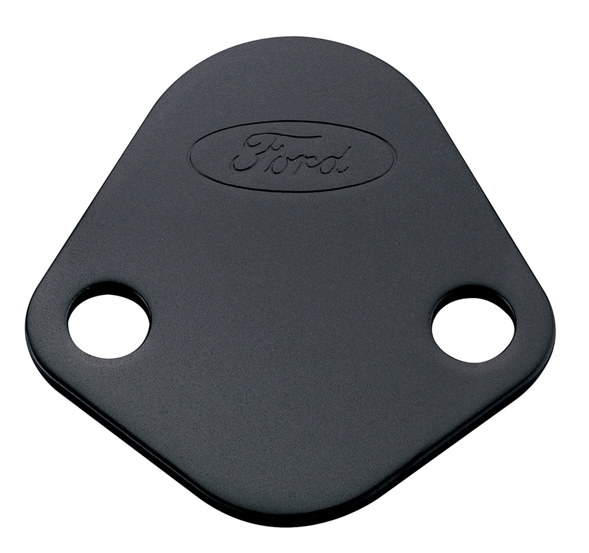 Fuel Pump Block-Off Plate Black Crinkle with Ford Oval Fits 289-351W Ford V8's Ford Racing Fuel Pump Block-Off Plate ProForm   