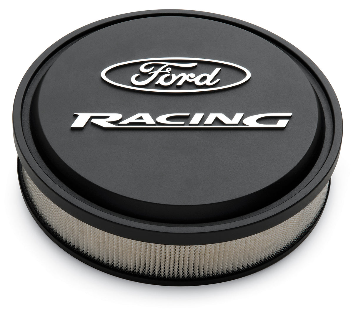 Slant-Edge Aluminium Air Cleaner Kit Black Crinkle Raised/Milled Emblems 13 Inch Ford Racing ProForm Air Cleaner Assembly ProForm