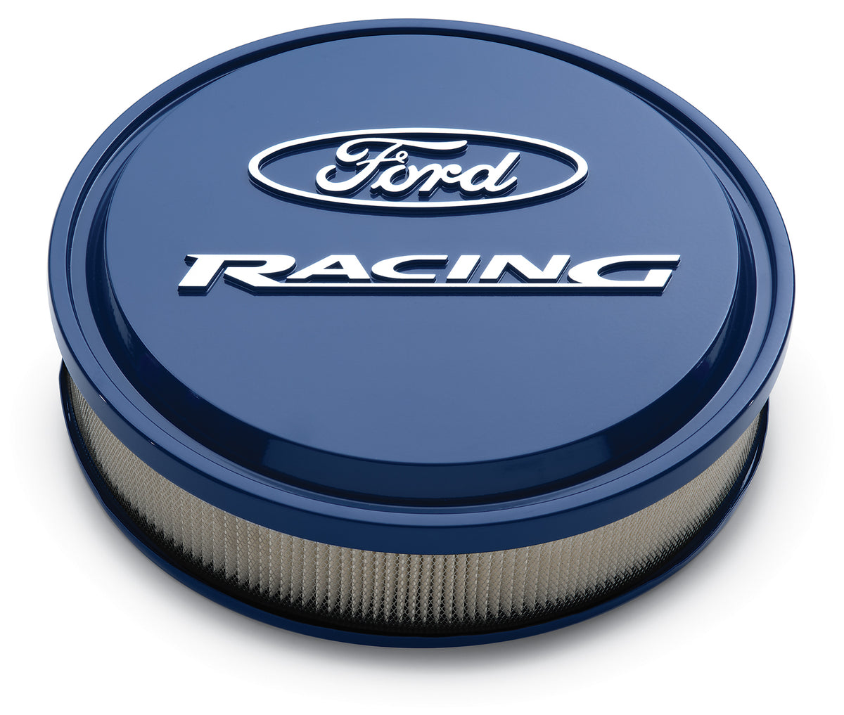 Slant-Edge Aluminium Air Cleaner Kit Ford Blue Raised/Milled Emblems 13 Inch Ford Racing ProForm Air Cleaner Assembly ProForm