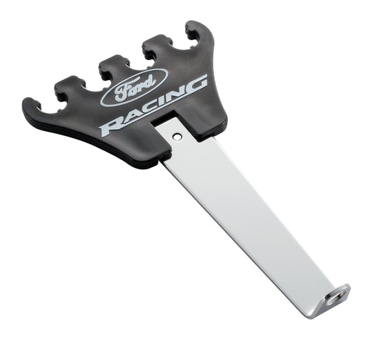 Plug Wire Loom/Divider Set Universal Chrome Black Plastic Ford Logo 1-Pair Ford Racing Spark Plug Wire Holder ProForm   